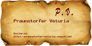 Praunstorfer Veturia névjegykártya